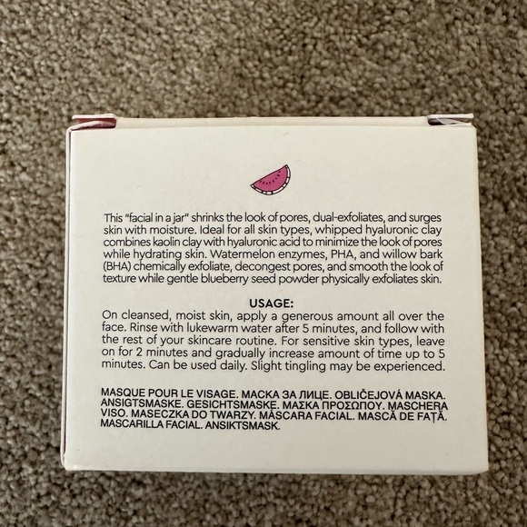 Glow Recipe Watermelon Glow Hyaluronic Clay Pore-Tight Facial 60ml - Picture 2 of 5